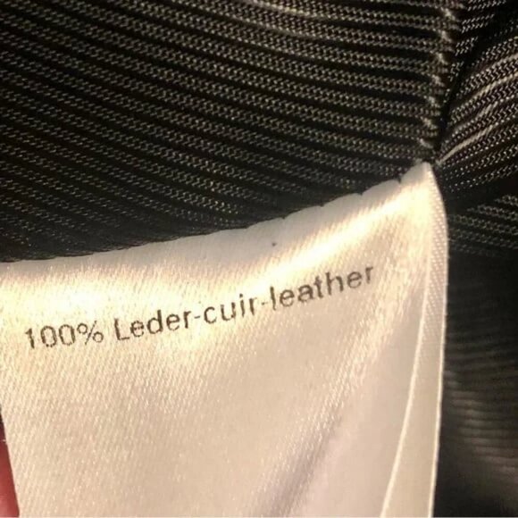 New AKRIS Aubergine Lambskin Leather Bomber Jacket 12 Made in Italy MSRP $3990 - Picture 8 of 9